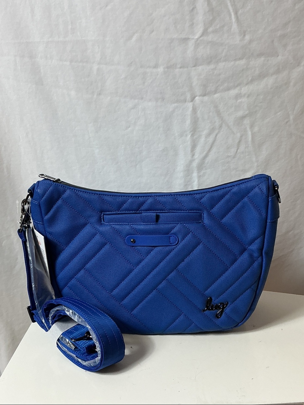 lug Harmony Royal Blue Quilted Crossbody Bag